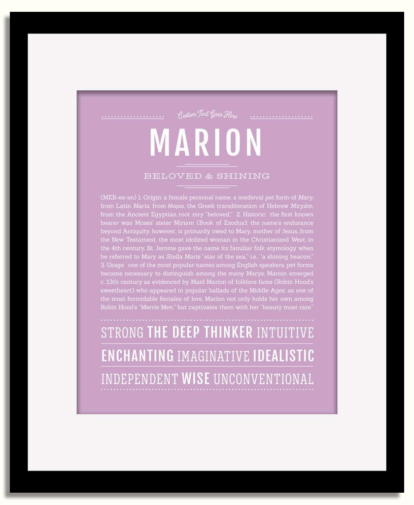 Frame Options | Lilac | Black Frame, Matted