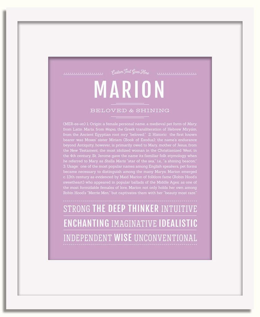 Frame Options | Lilac | White Frame, Matted