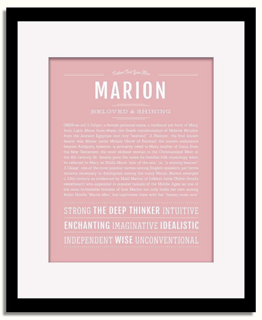 Frame Options | Dusty Rose | Black Frame, Matted