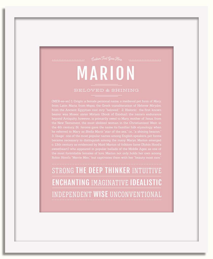 Frame Options | Dusty Rose | White Frame, Matted