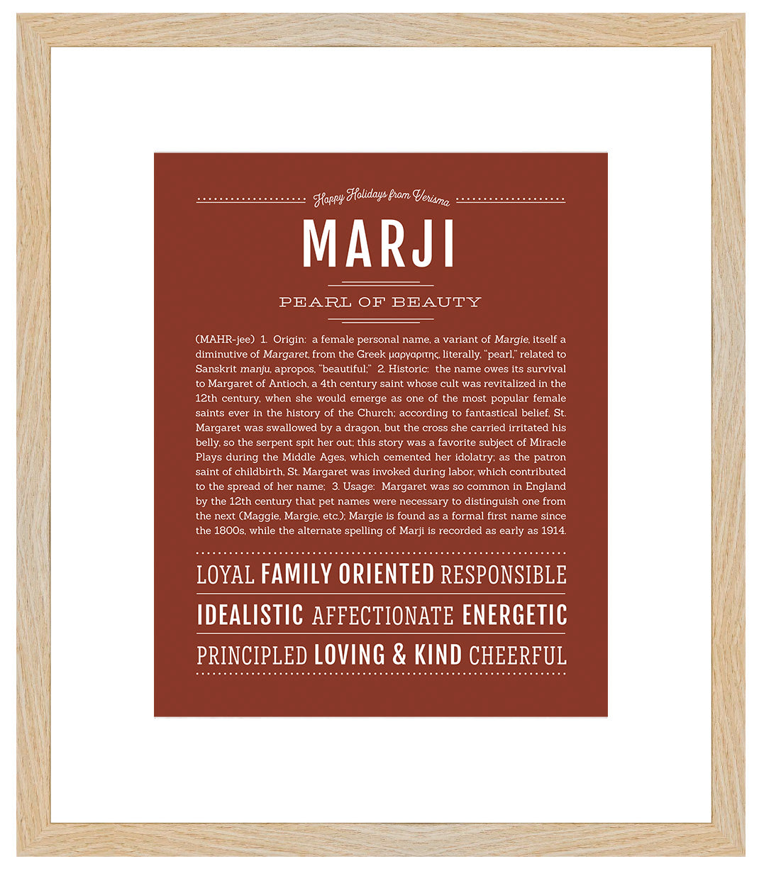 Marji | Name Art Print