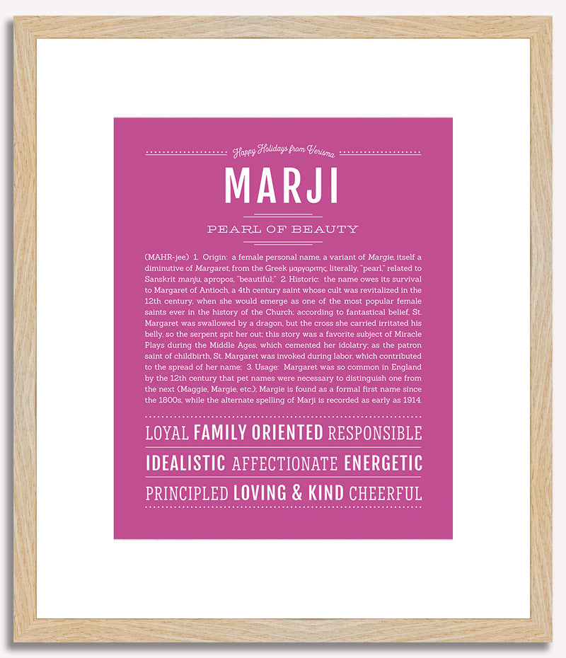 Marji | Name Art Print