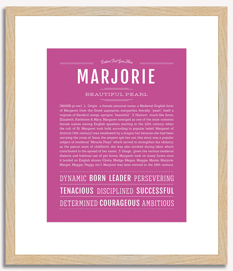 Marjorie | Name Art Print