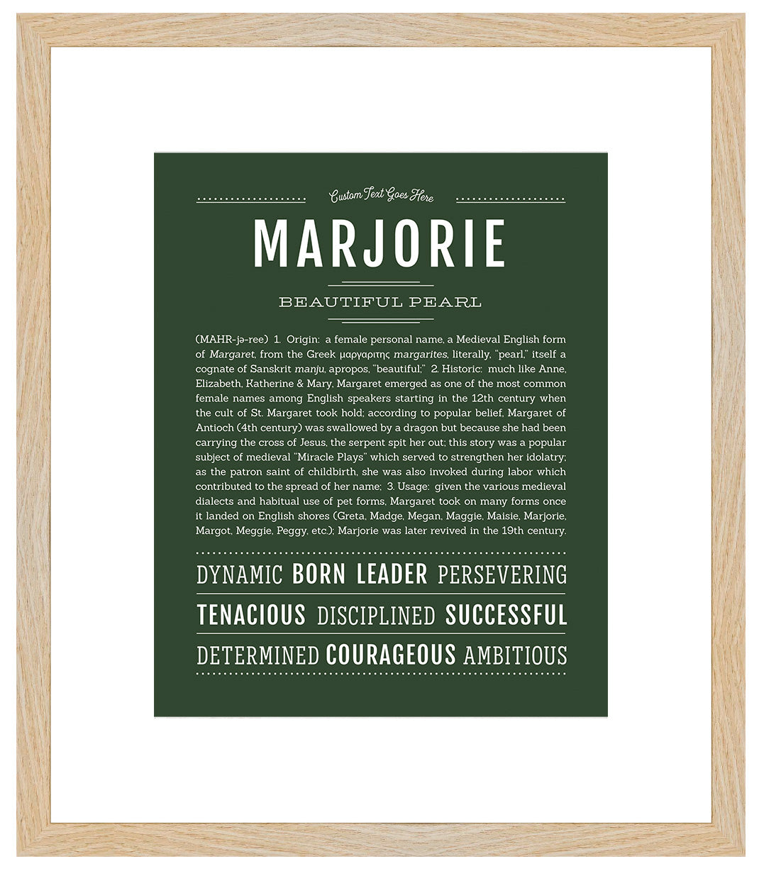 Marjorie | Name Art Print