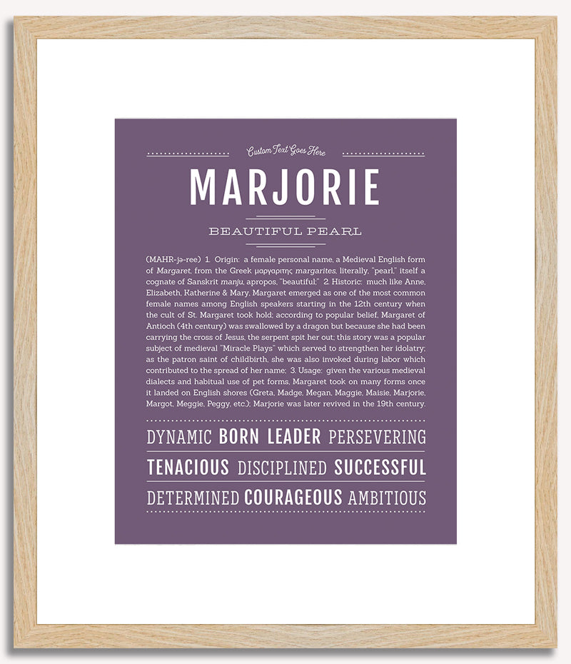 Marjorie | Name Art Print