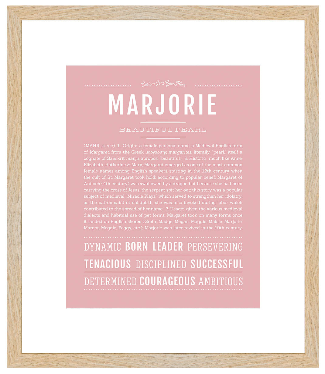 Marjorie | Name Art Print