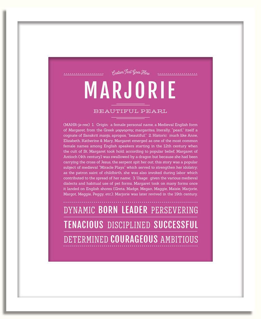 Frame Options | Dark Pink | White Frame, Matted