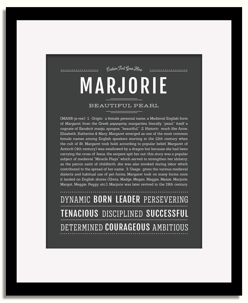 Frame Options | Charcoal Gray | Black Frame, Matted