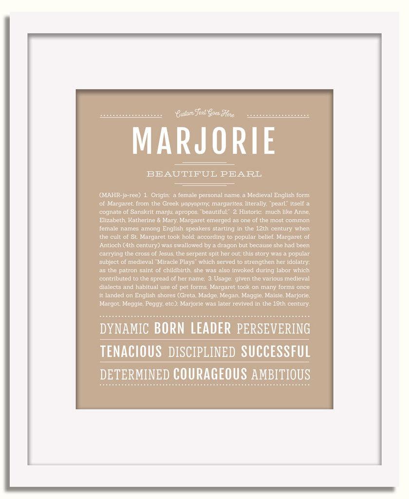 Frame Options | Tan | White Frame, Matted