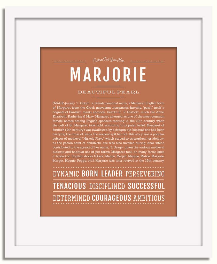 Frame Options | Terra Cotta | White Frame, Matted