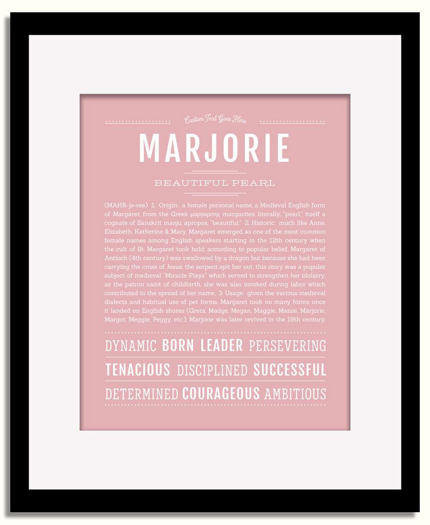 Frame Options | Dusty Rose | Black Frame, Matted