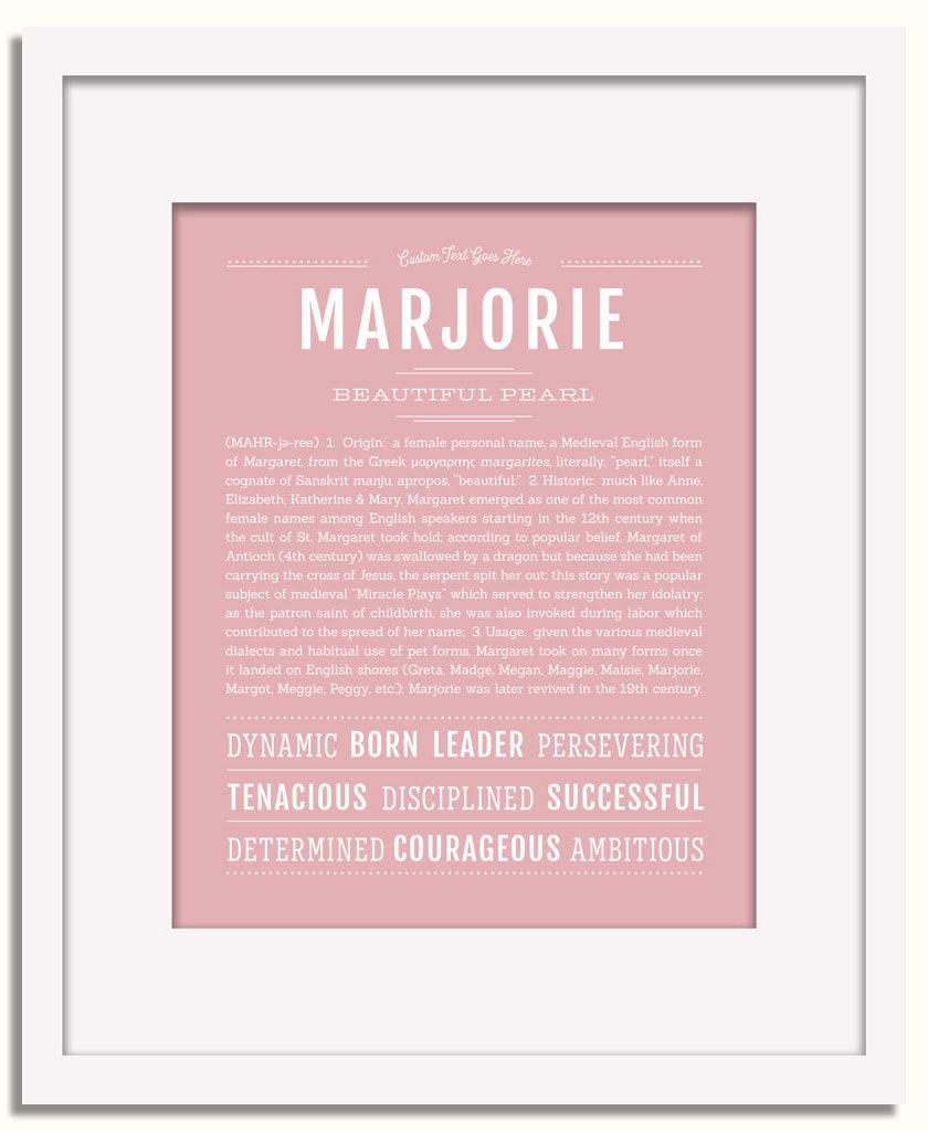 Frame Options | Dusty Rose | White Frame, Matted