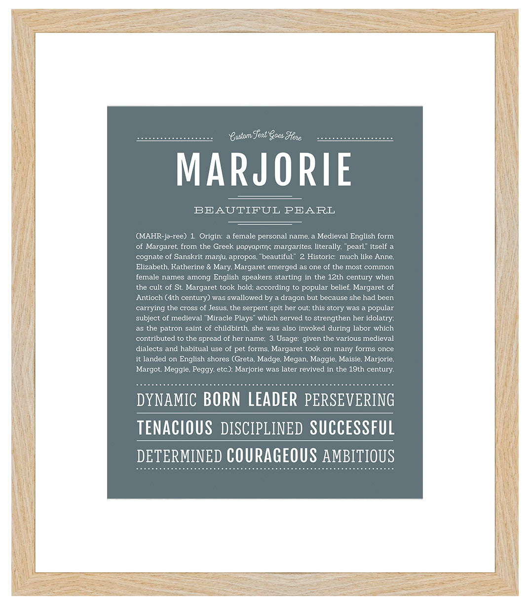 Marjorie | Name Art Print