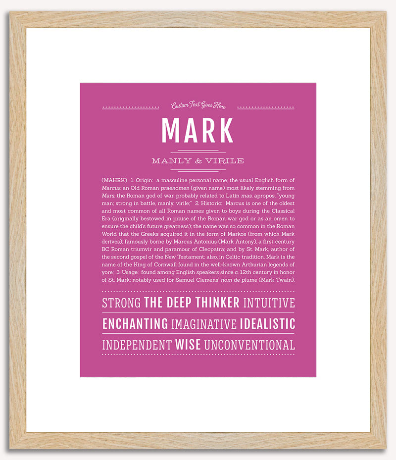 Mark | Name Art Print