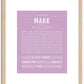 Mark | Name Art Print