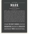Mark | Name Art Print – Name Stories