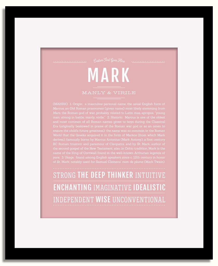 Frame Options | Dusty Rose | Black Frame, Matted