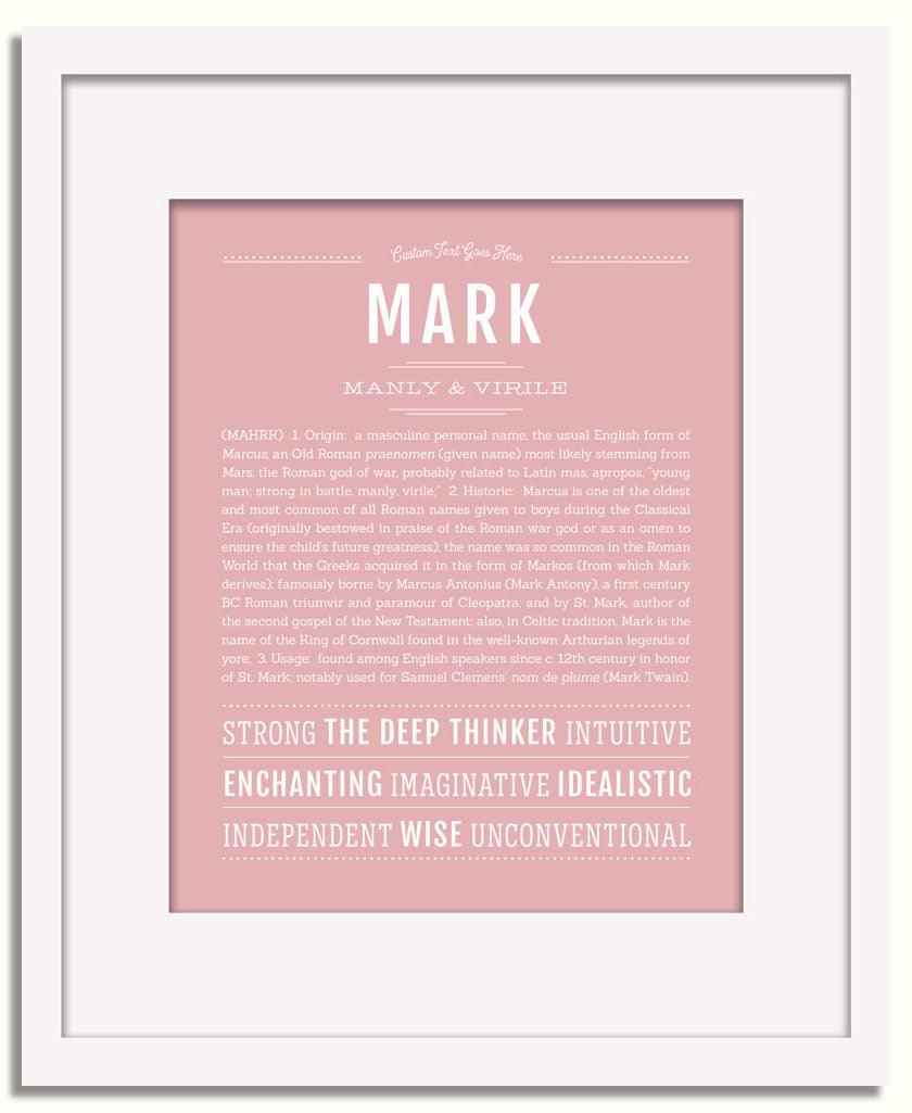 Frame Options | Dusty Rose | White Frame, Matted