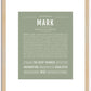 Mark | Name Art Print