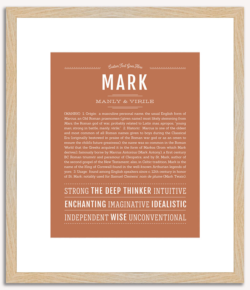 Mark | Name Art Print