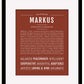 Markus | Name Art Print