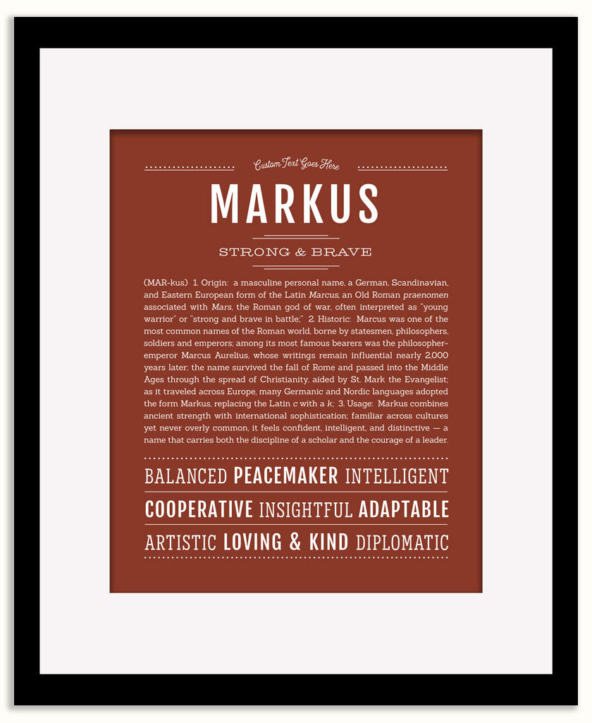 Markus | Name Art Print