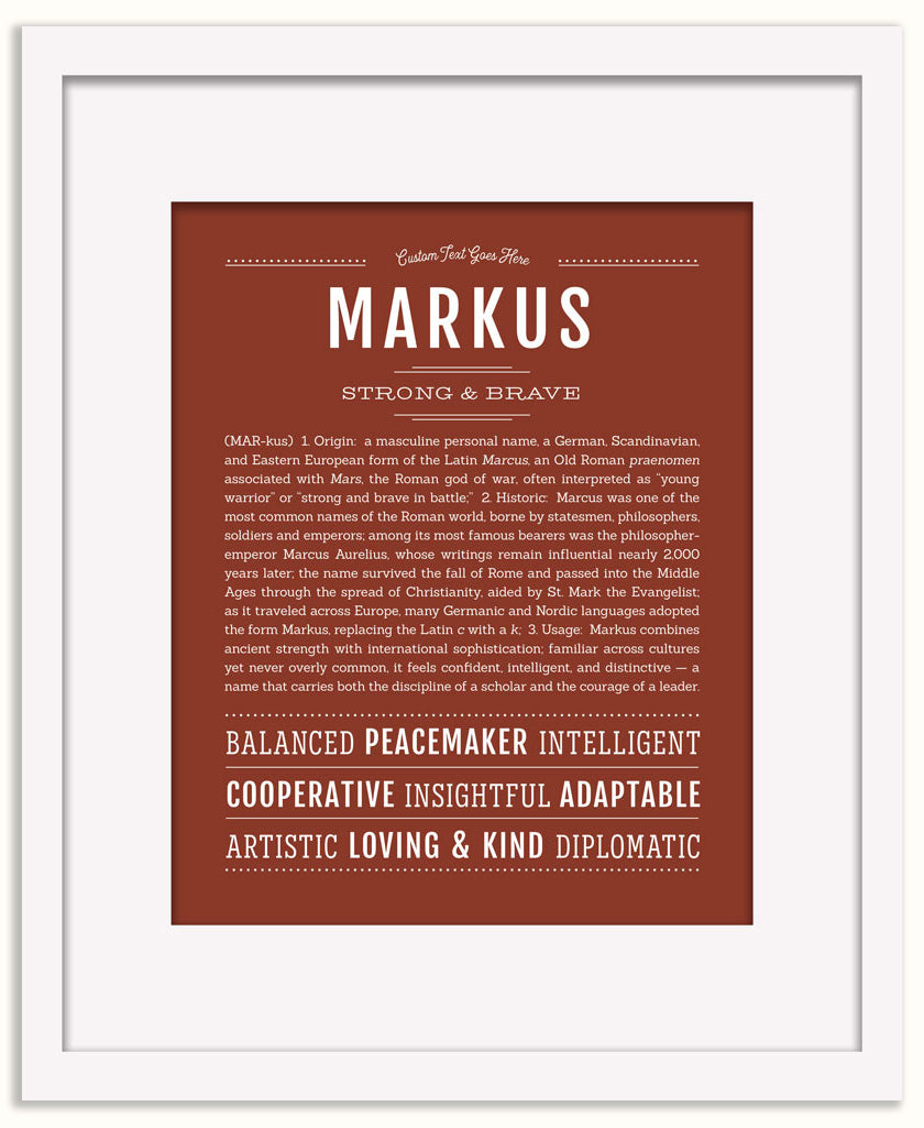 Markus | Name Art Print