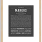 Markus | Name Art Print