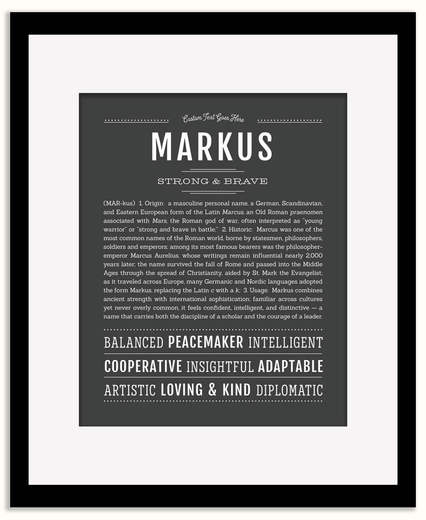 Markus | Name Art Print