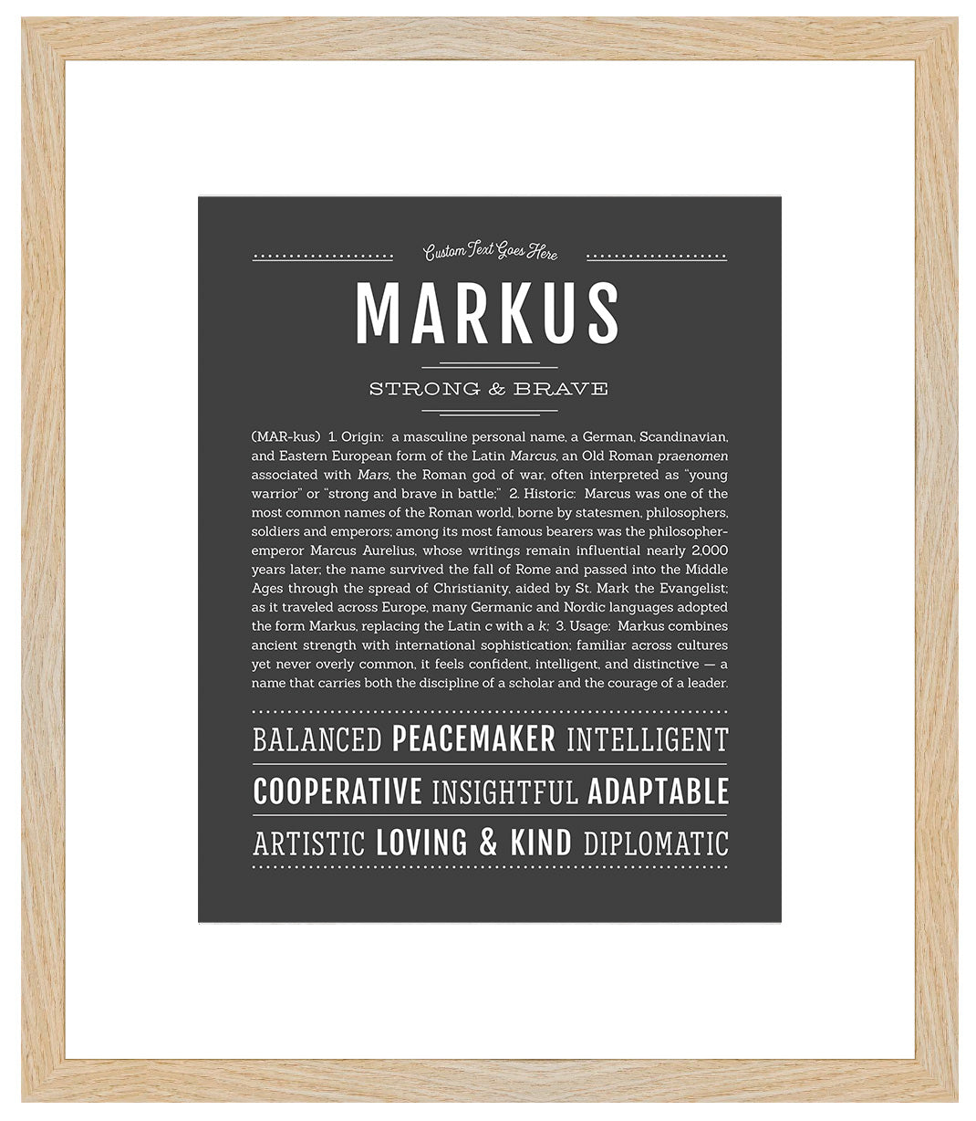 Markus | Name Art Print