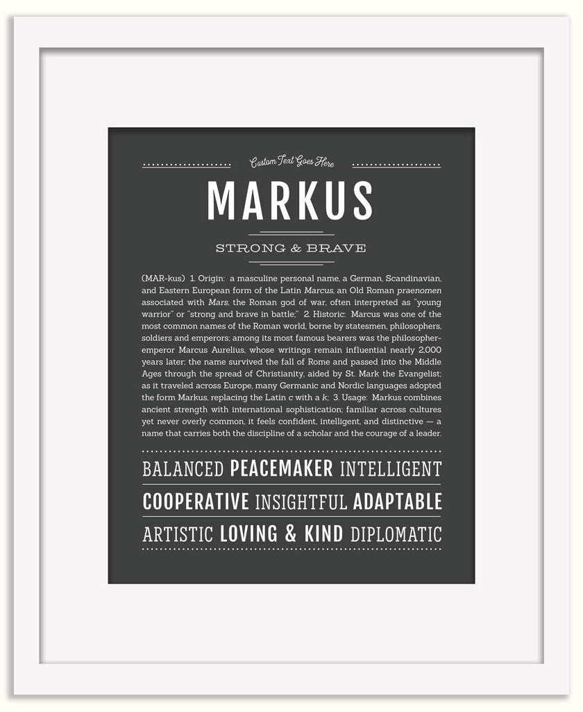 Markus | Name Art Print