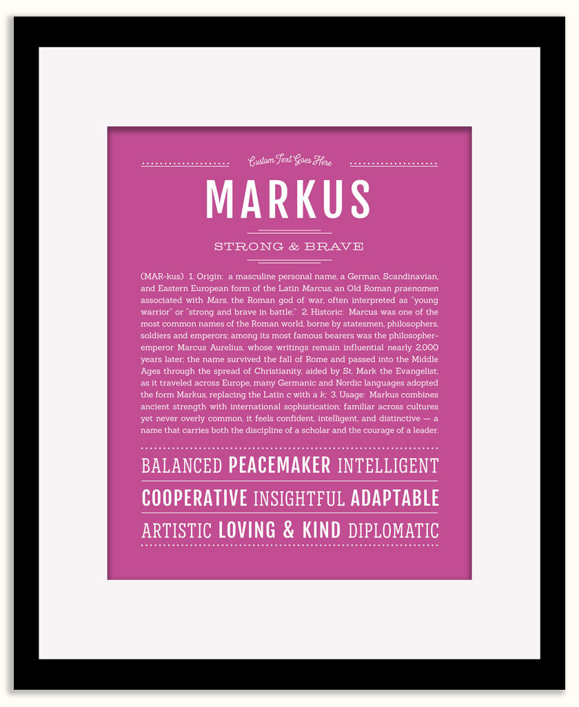 Markus | Name Art Print