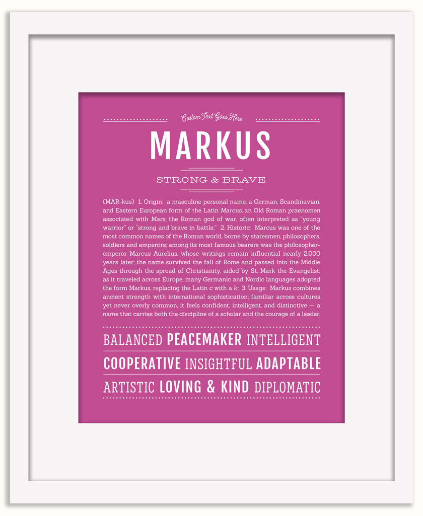 Markus | Name Art Print