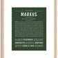 Markus | Name Art Print