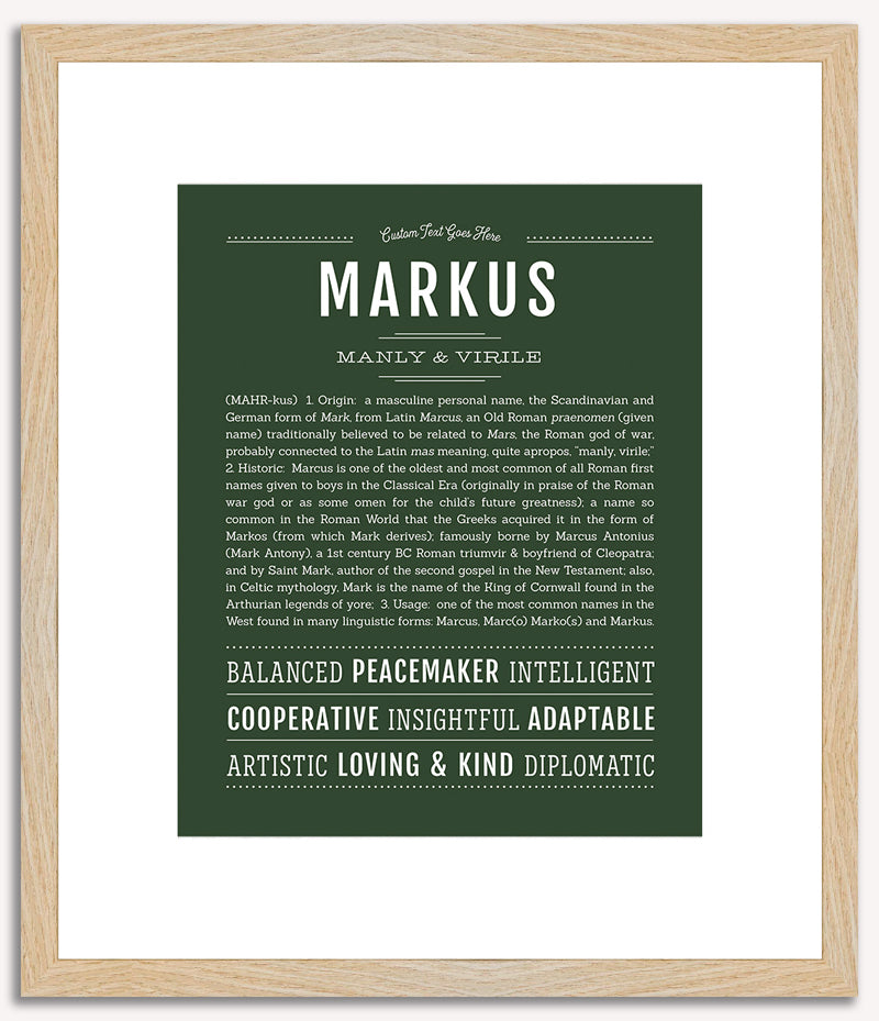 Markus | Name Art Print