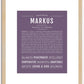 Markus | Name Art Print