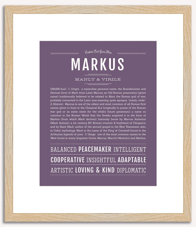 Markus | Name Art Print