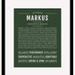 Markus | Name Art Print
