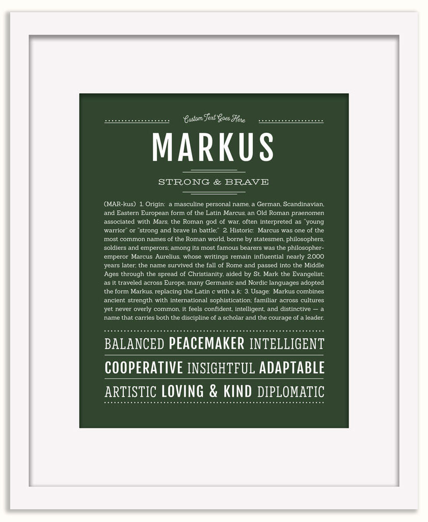 Markus | Name Art Print