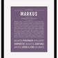 Markus | Name Art Print