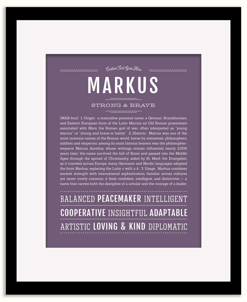 Markus | Name Art Print