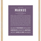 Markus | Name Art Print