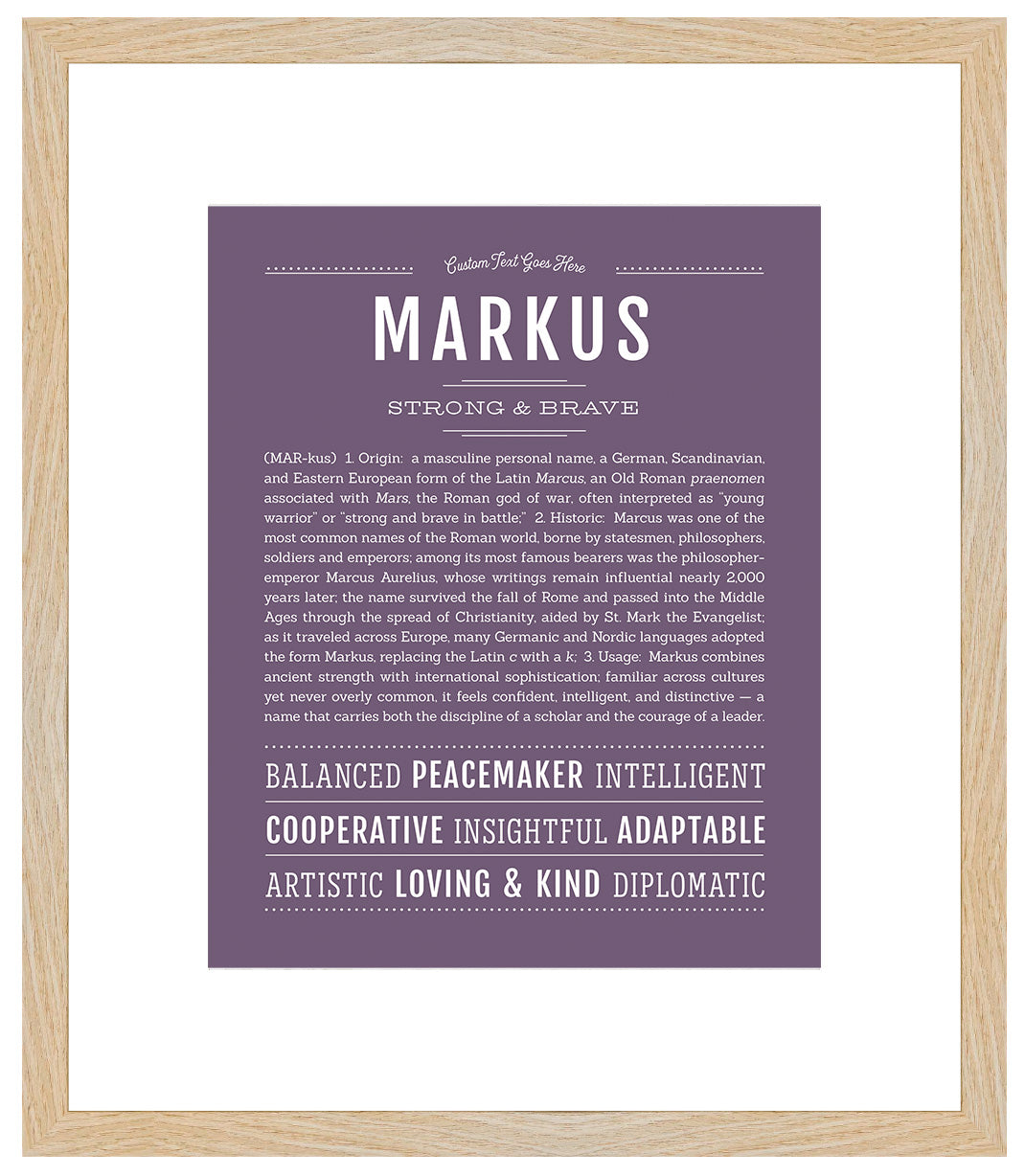 Markus | Name Art Print