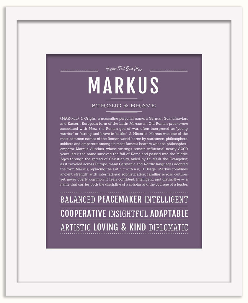 Markus | Name Art Print