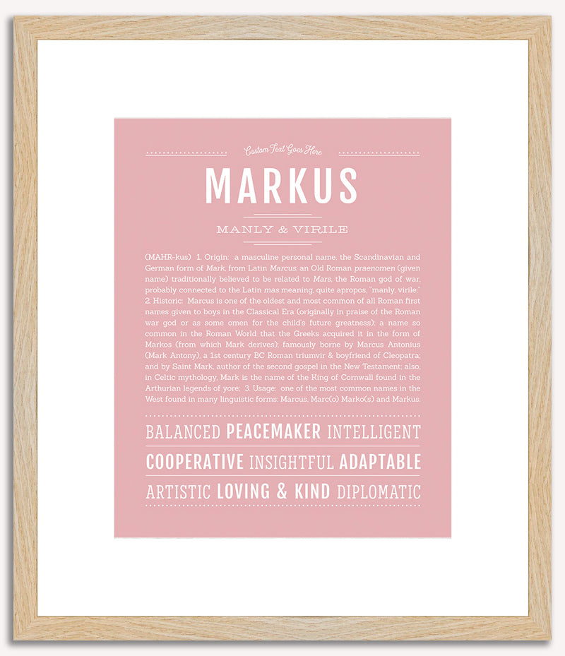 Markus | Name Art Print