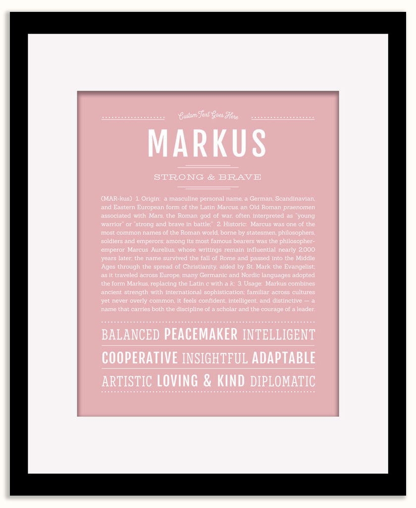 Markus | Name Art Print