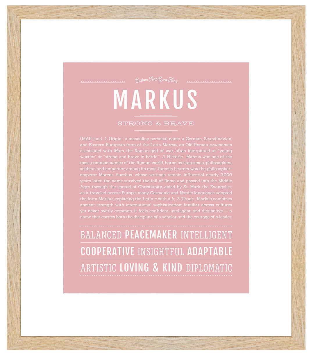 Markus | Name Art Print