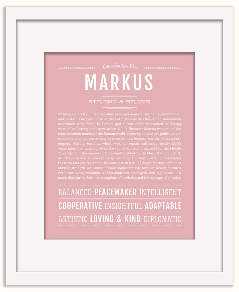 Markus | Name Art Print