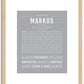 Markus | Name Art Print