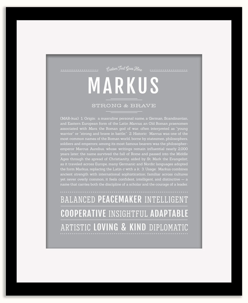 Markus | Name Art Print